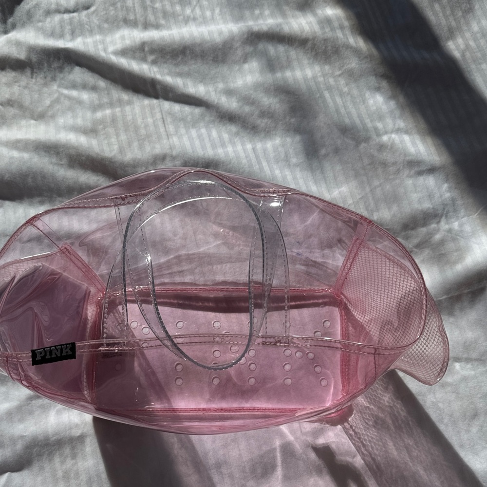 PINK Victoria's Secret Pink Sheer Tote - Picture 3 of 4